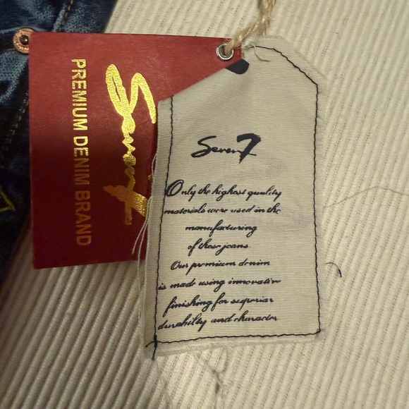 Seven7 Blue Flare Wide Leg Jeans - Picture 8 of 11